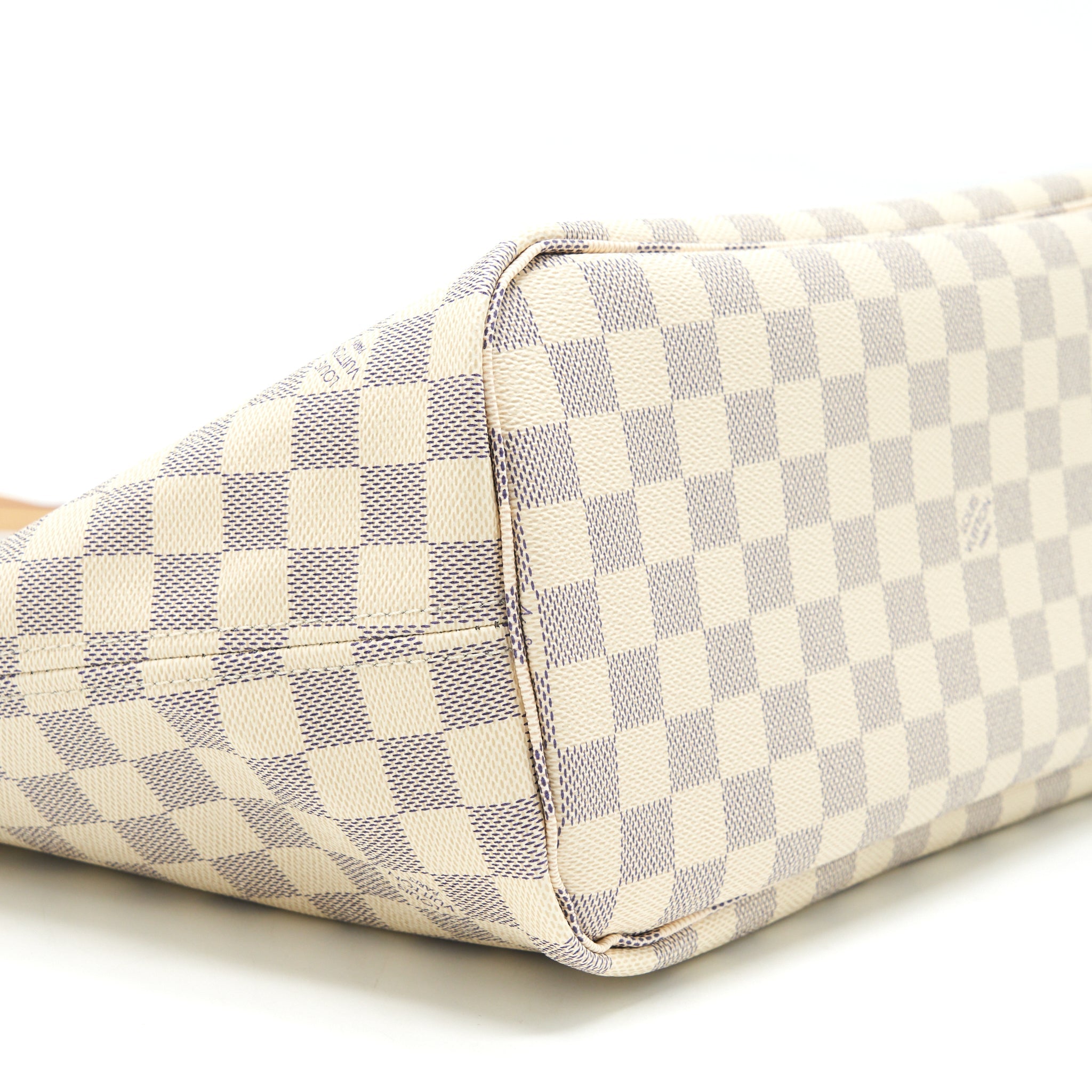 LOUIS VUITTON NEVERFULL MM DAMIER AZUR CANVAS /ROSE BALLERINE (NO INNER POUCH)