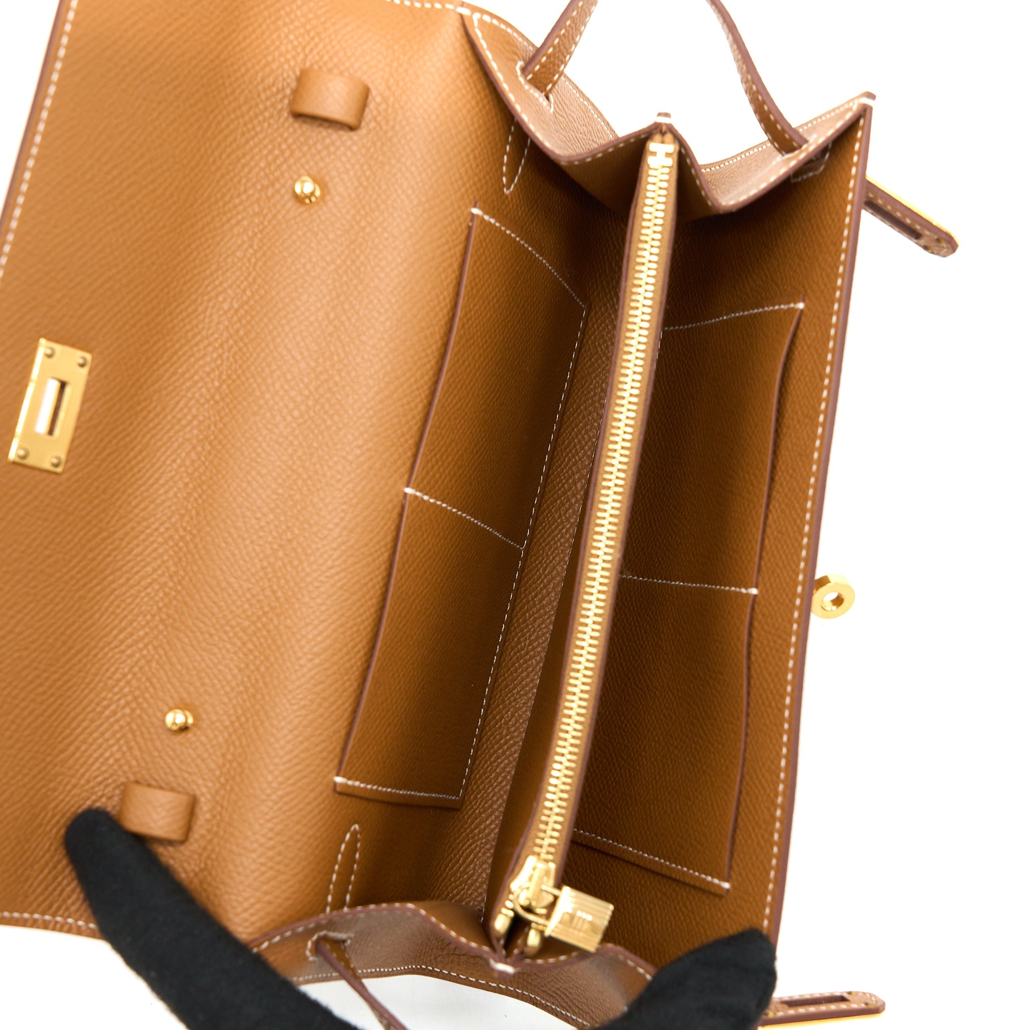 HERMES KELLY TO GO EPSOM GOLD GHW