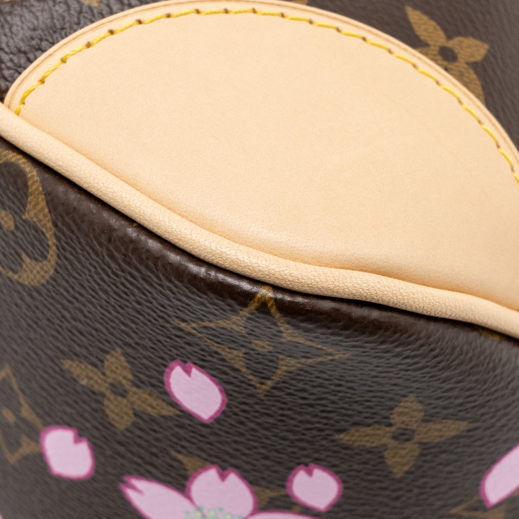 LOUIS VUITTON X TAKASHI MURAKAMI BOULOGNE PM CHERRY BLOSSOM MONOGRAM CANVAS GHW