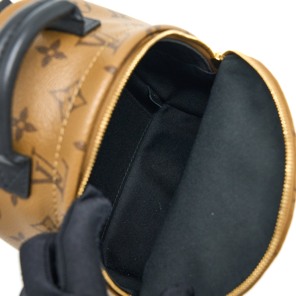 LOUIS VUITTON PALM SPRINGS MINI BACKPACK MONOGRAM REVERSE CANVAS GHW