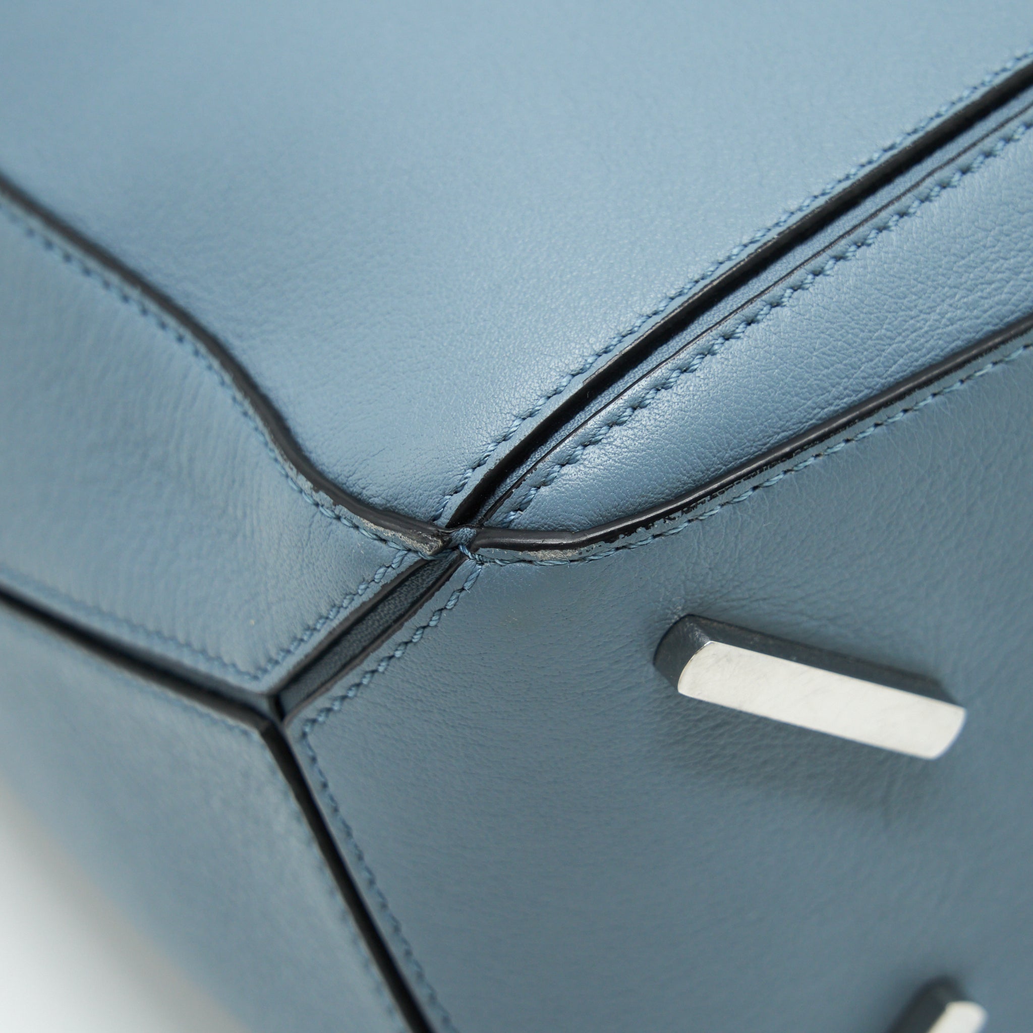 LOEWE PUZZLE BAG CLASSIC CALFSKIN ATLANTIC BLUE SHW