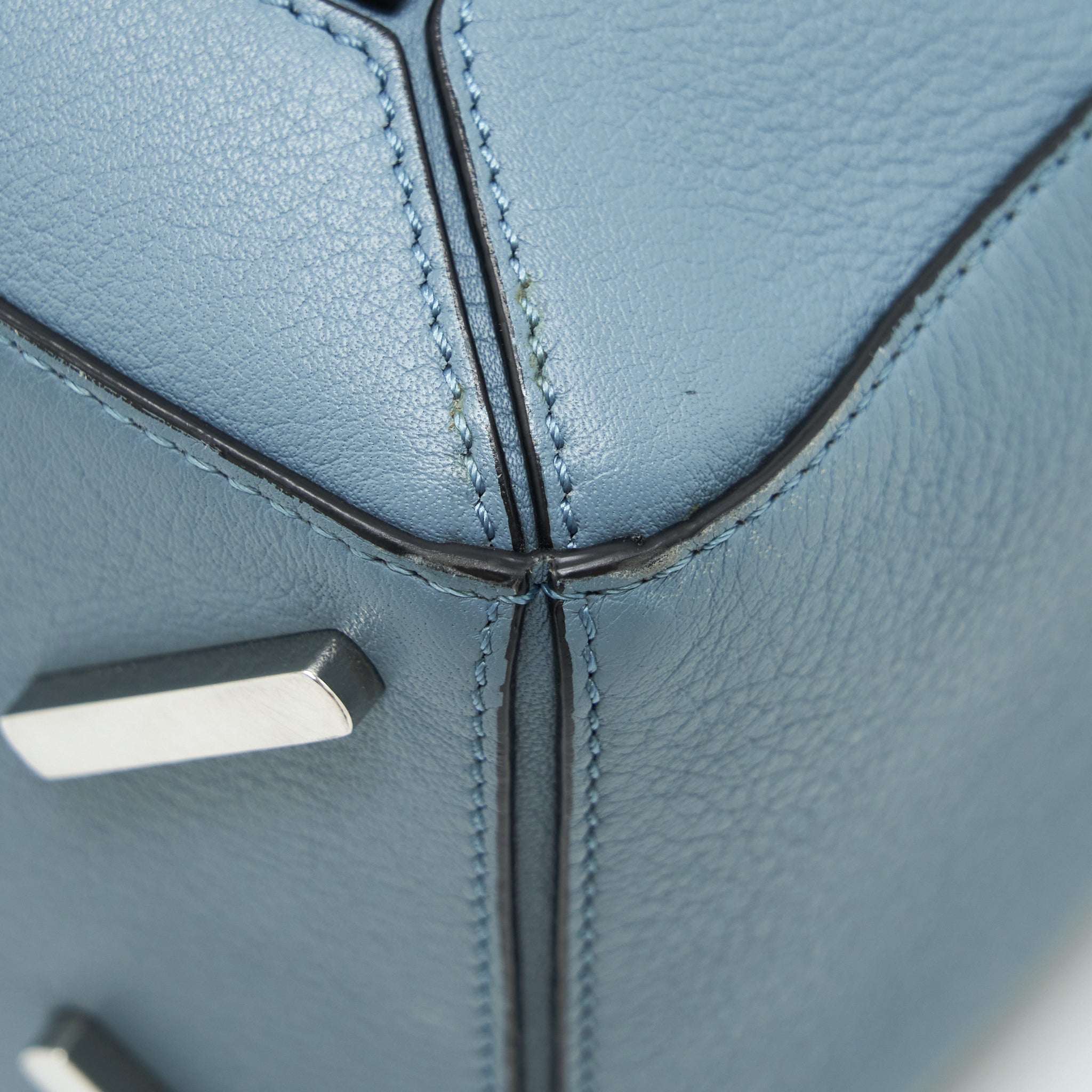 LOEWE PUZZLE BAG CLASSIC CALFSKIN ATLANTIC BLUE SHW