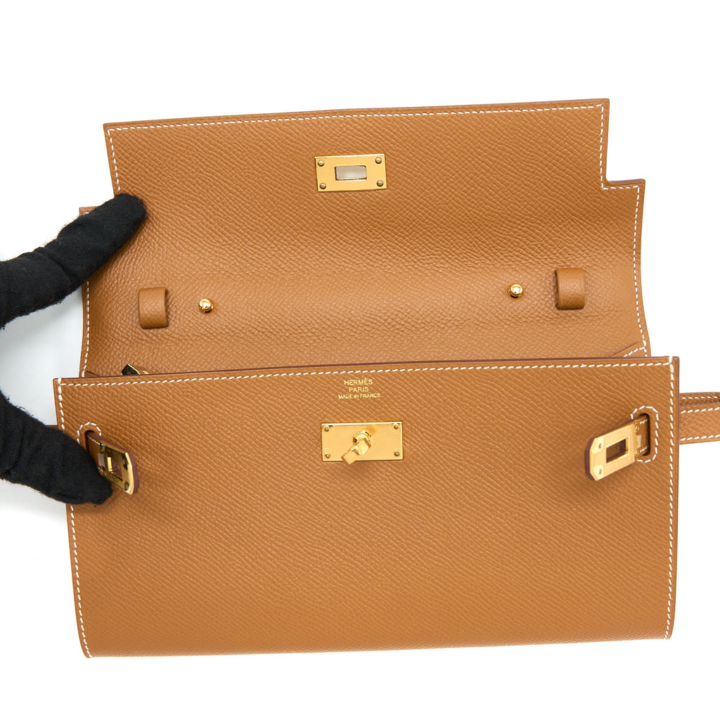 HERMES KELLY TO GO EPSOM GOLD GHW