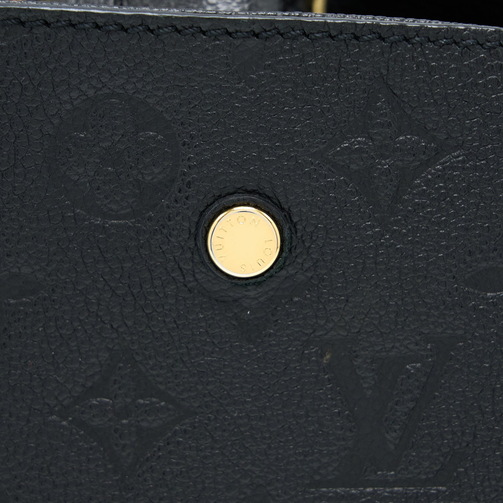 LOUIS VUITTON MONTAIGNE BB MONOGRAM EMPRENITE BLACK GHW