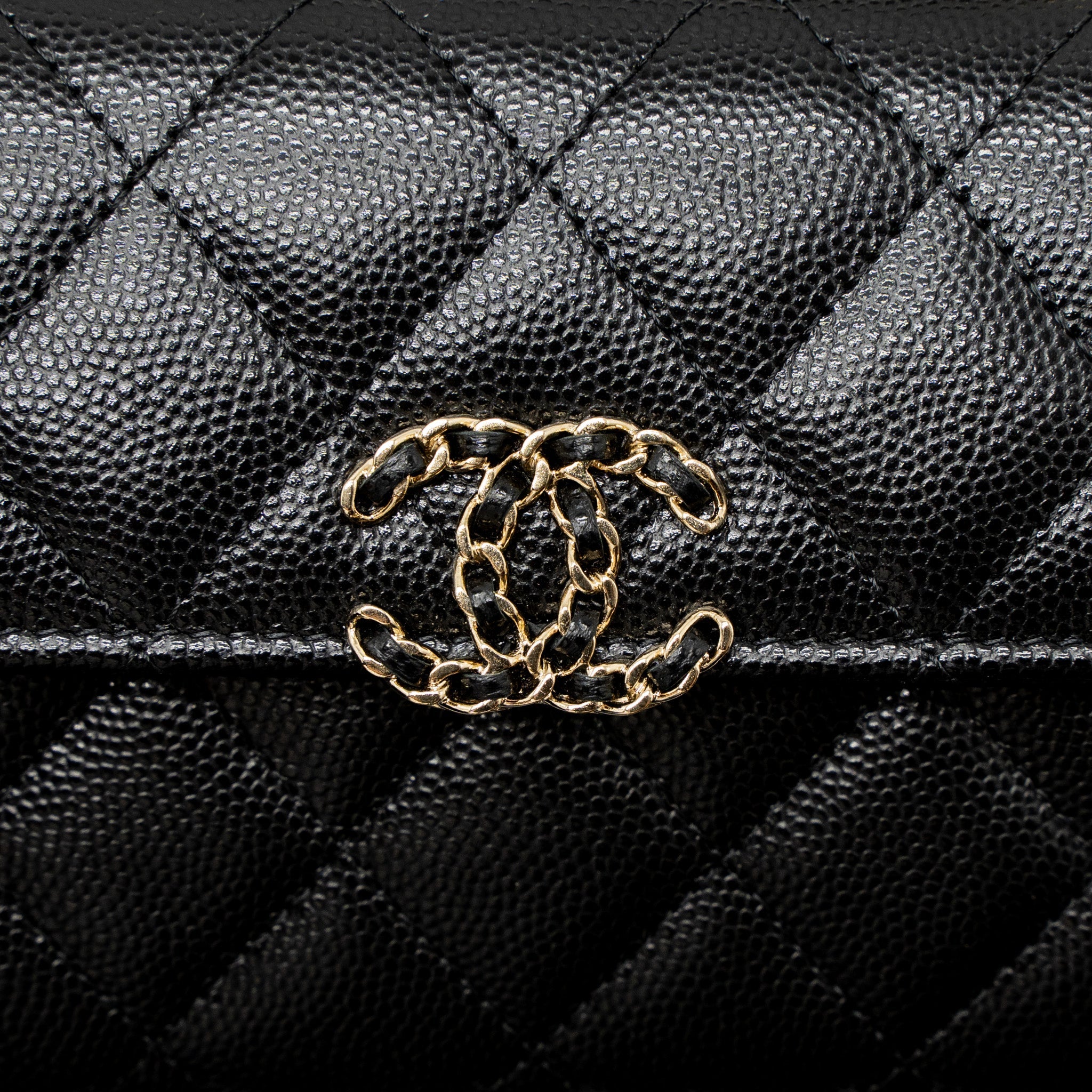 CHANEL 23P TOP HANDLE MINI FLAP BAG CAVIAR BLACK LGHW (MCROCHIP)