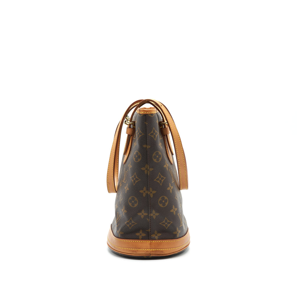 LOUIS VUITTON BUCKET PM SHOULDER TOTE BAG MONOGRAM CANVAS