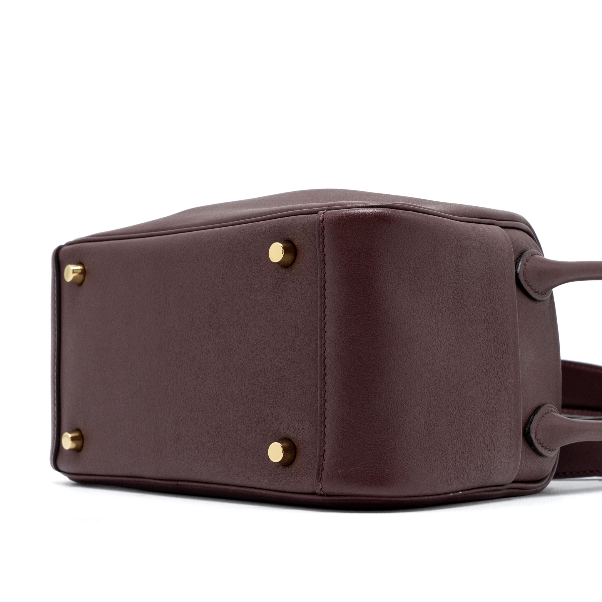 HERMES MINI LINDY SWIFT BORDEAUX GHW