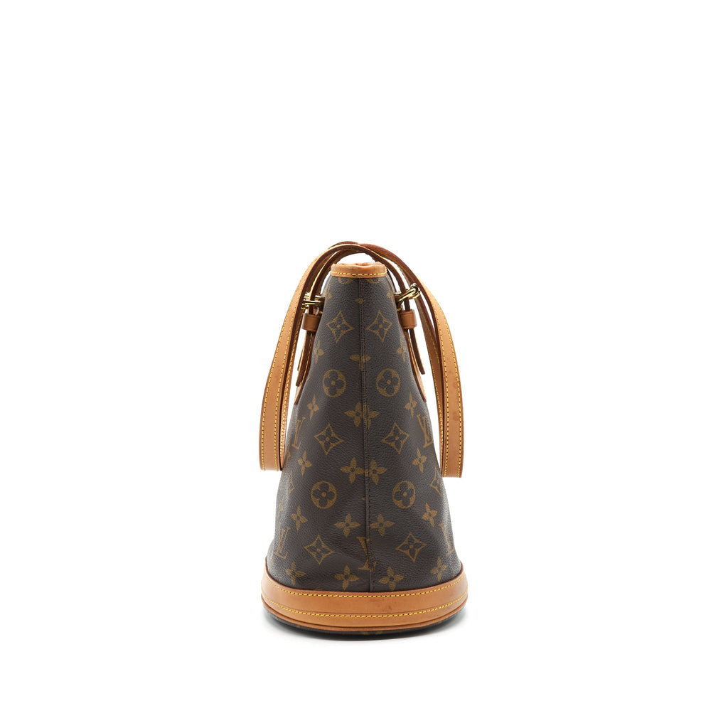 LOUIS VUITTON BUCKET PM SHOULDER TOTE BAG MONOGRAM CANVAS