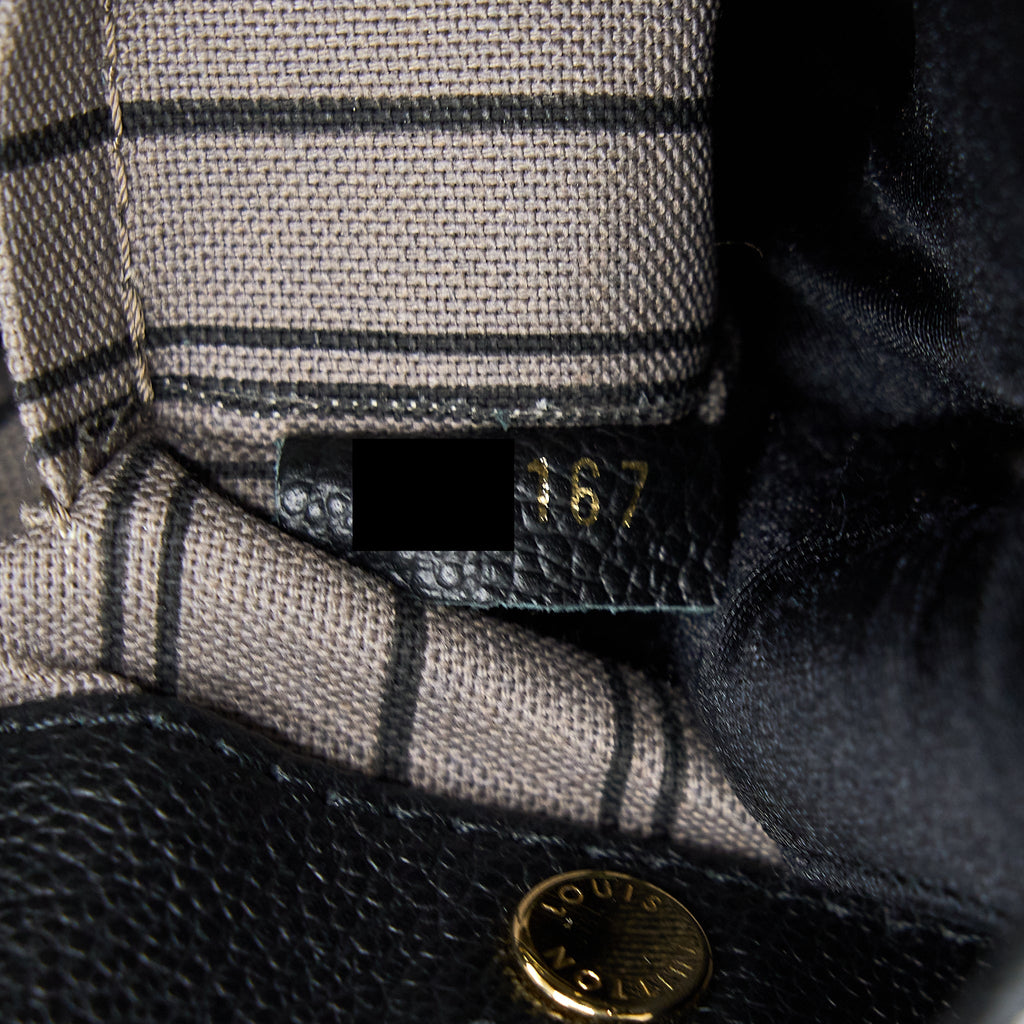 LOUIS VUITTON MONTAIGNE BB MONOGRAM EMPRENITE BLACK GHW