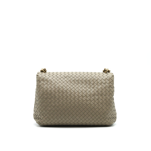 BOTTEGA VENETA LARGE OLYMPIA BAG GREY