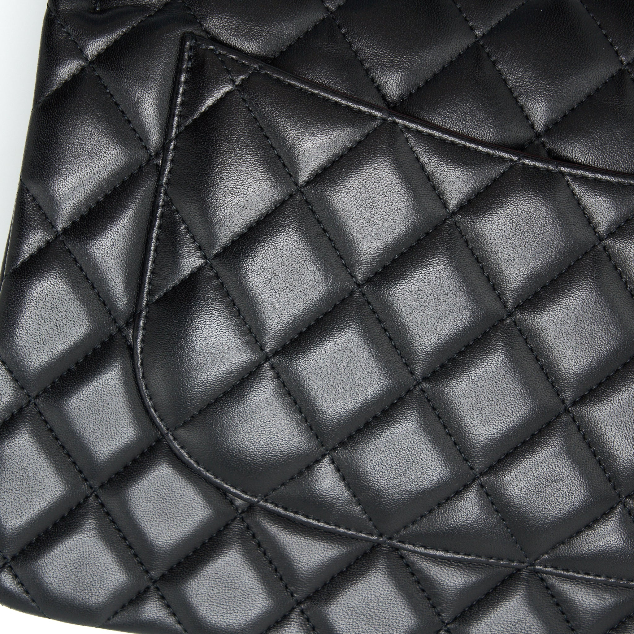 CHANEL JUMBO CLASSIC DOUBLE FLAP LAMBSKIN BLACK SHW