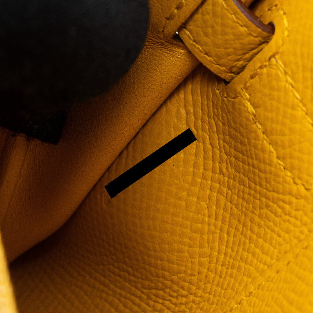 HERMES KELLY TO GO EPSOM JAUNE AMBER GHW