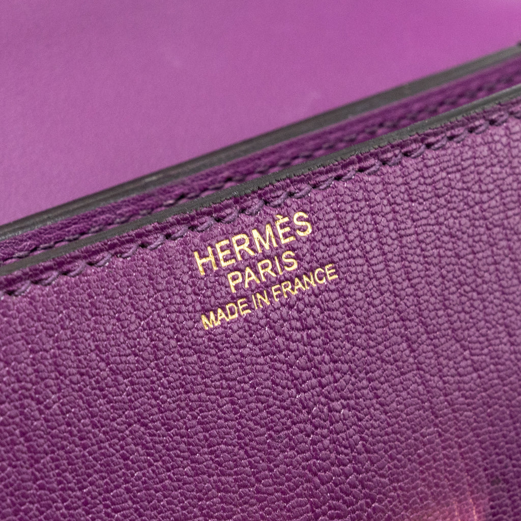 HERMES MOSAIQUE 24 MINI CHÈVRE CHAMKILA P9 ANEMONE GHW