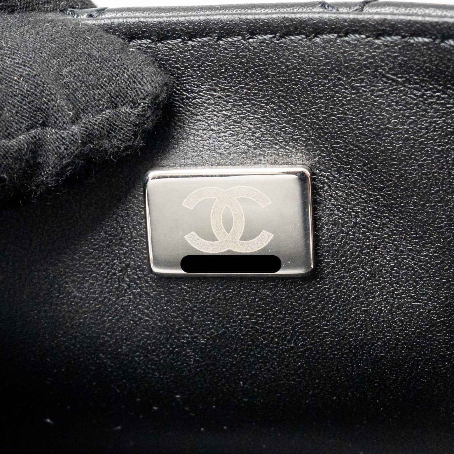 CHANEL MINI 2.55 REISSUE AGED CALFSKIN BLACK SHW (MICROCHIP)