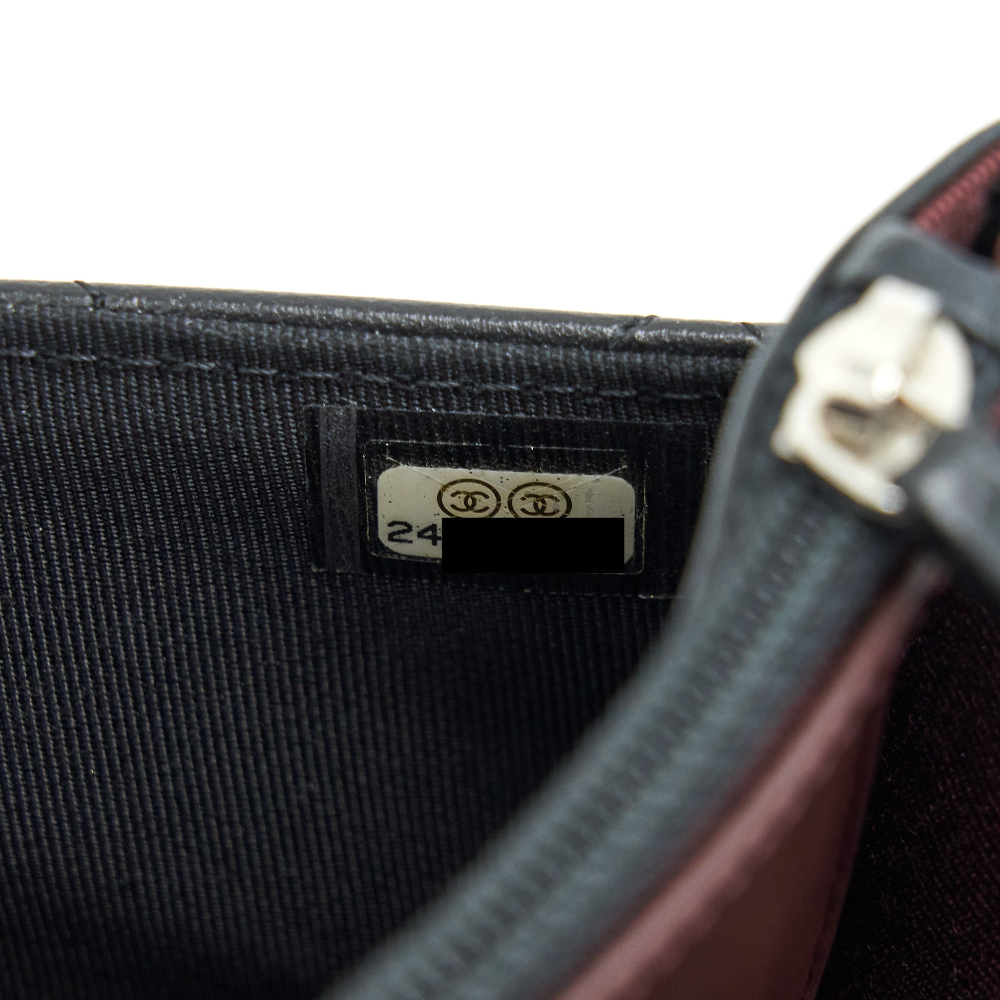 CHANEL CLASSIC WALLET ON CHAIN LAMBSKIN BLACK SHW