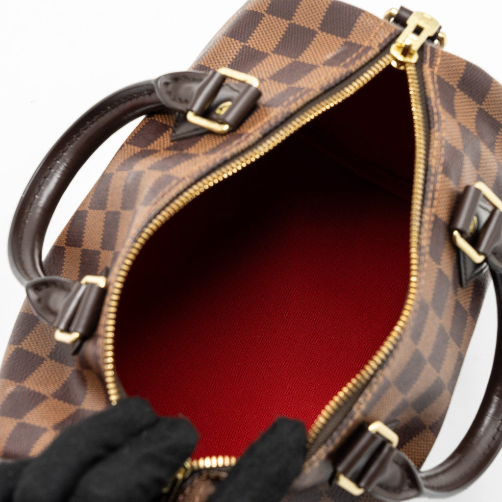 LOUIS VUITTON SPEEDY BANDOULIERE 25 DAMIER EBENE CANVAS GHW (NEW VERSION)