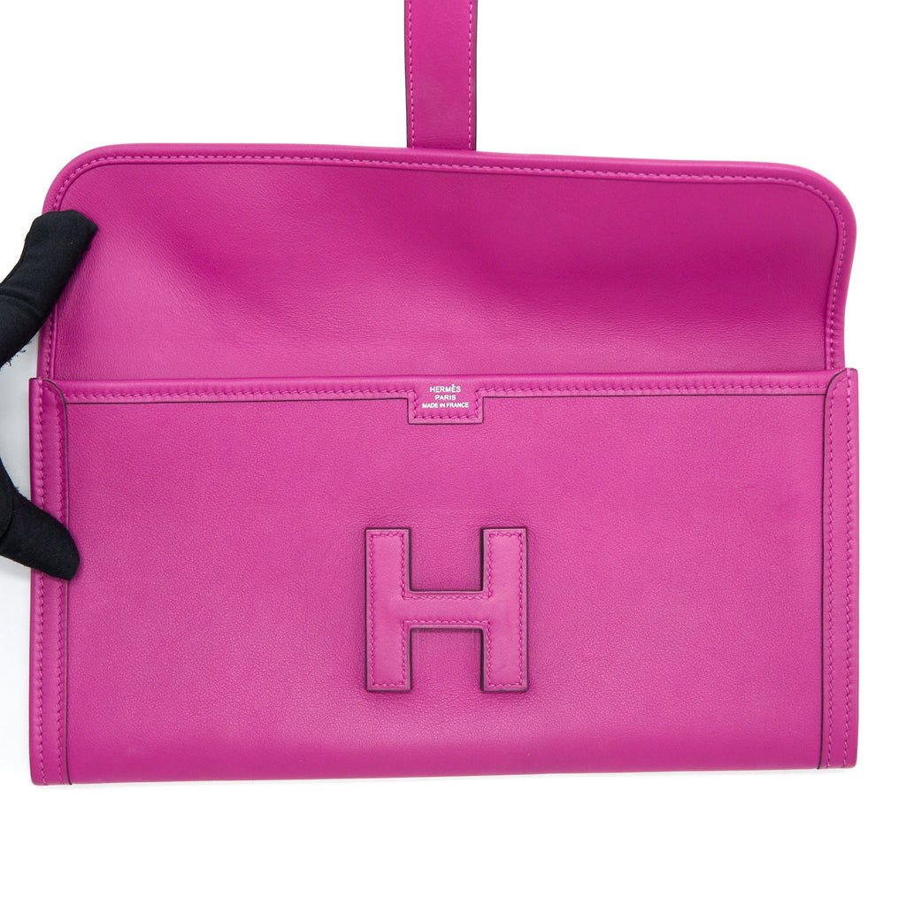 HERMES JIGE ELAN 29 CLUTCH SWIFT L3 ROSE PURPLE