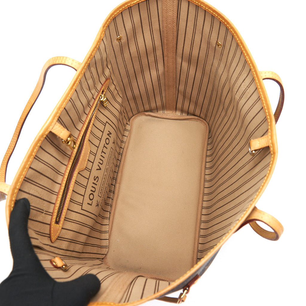 LOUIS VUITTON NEVERFULL MM MONOGRAM CANVAS BEIGE