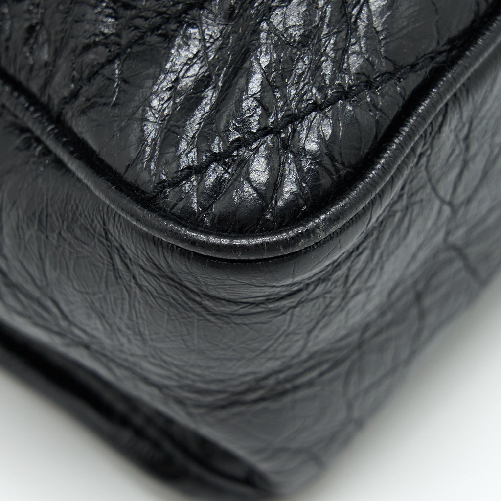 SAINT LAURENT LARGE NIKI SHOULDER BAG CALFSKIN BLACK SHW