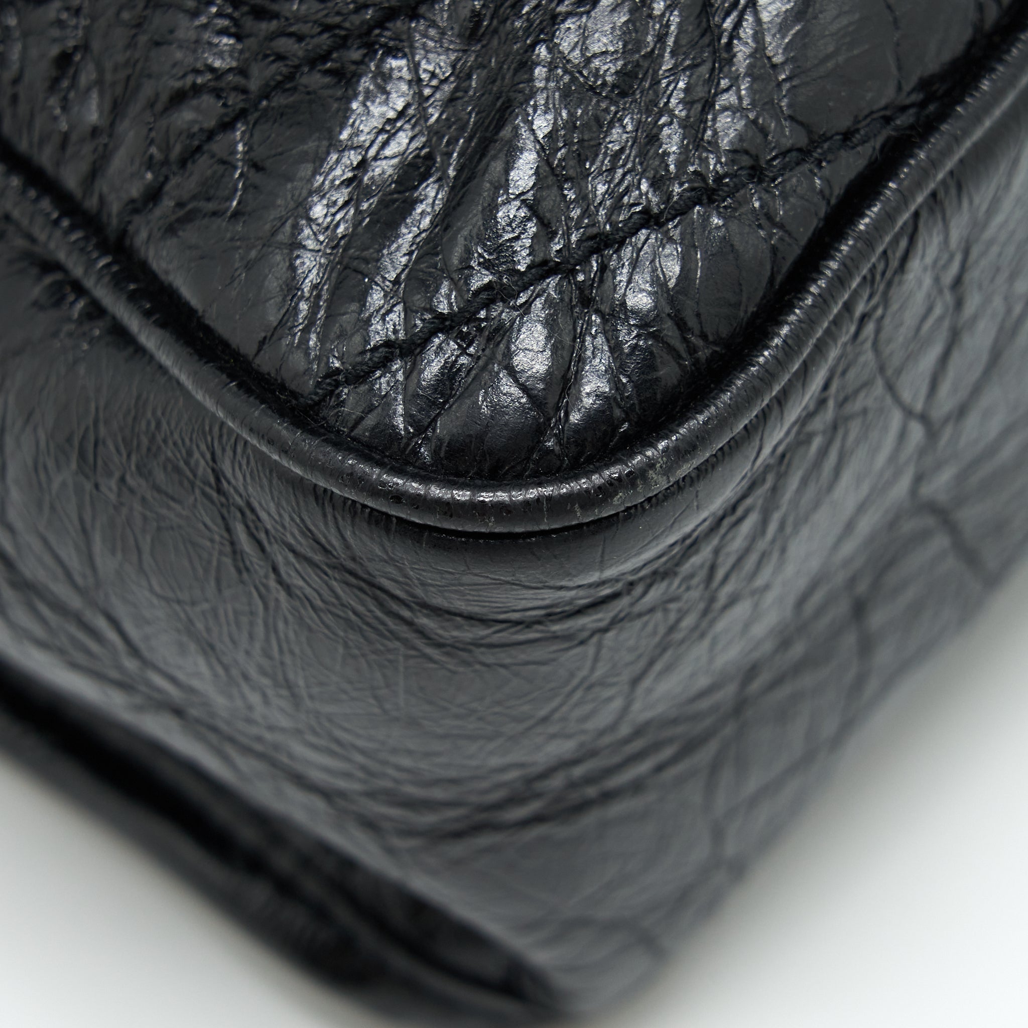 SAINT LAURENT LARGE NIKI SHOULDER BAG CALFSKIN BLACK SHW