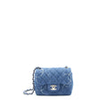 CHANEL DENIM MINI SQUARE FLAP BAG SHW