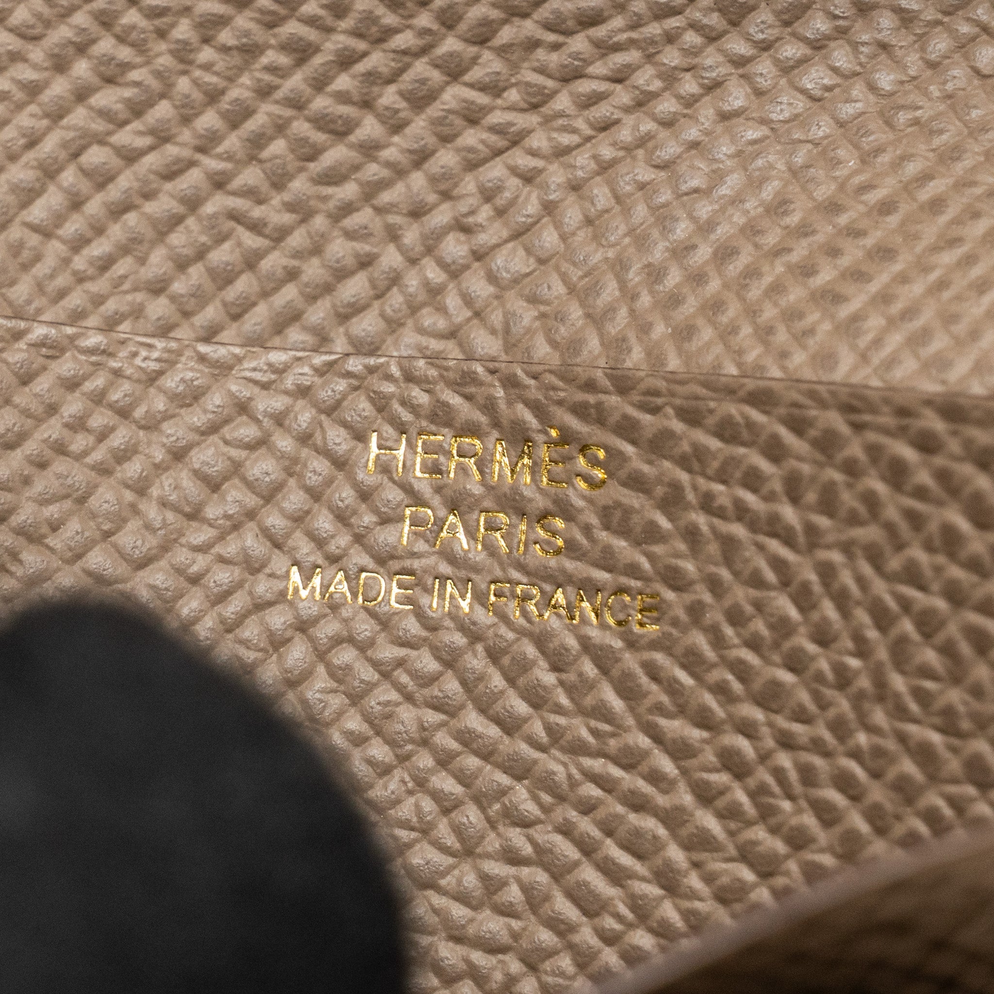 HERMES BEARN COMPACT WALLET EPSOM ETOUPE GHW