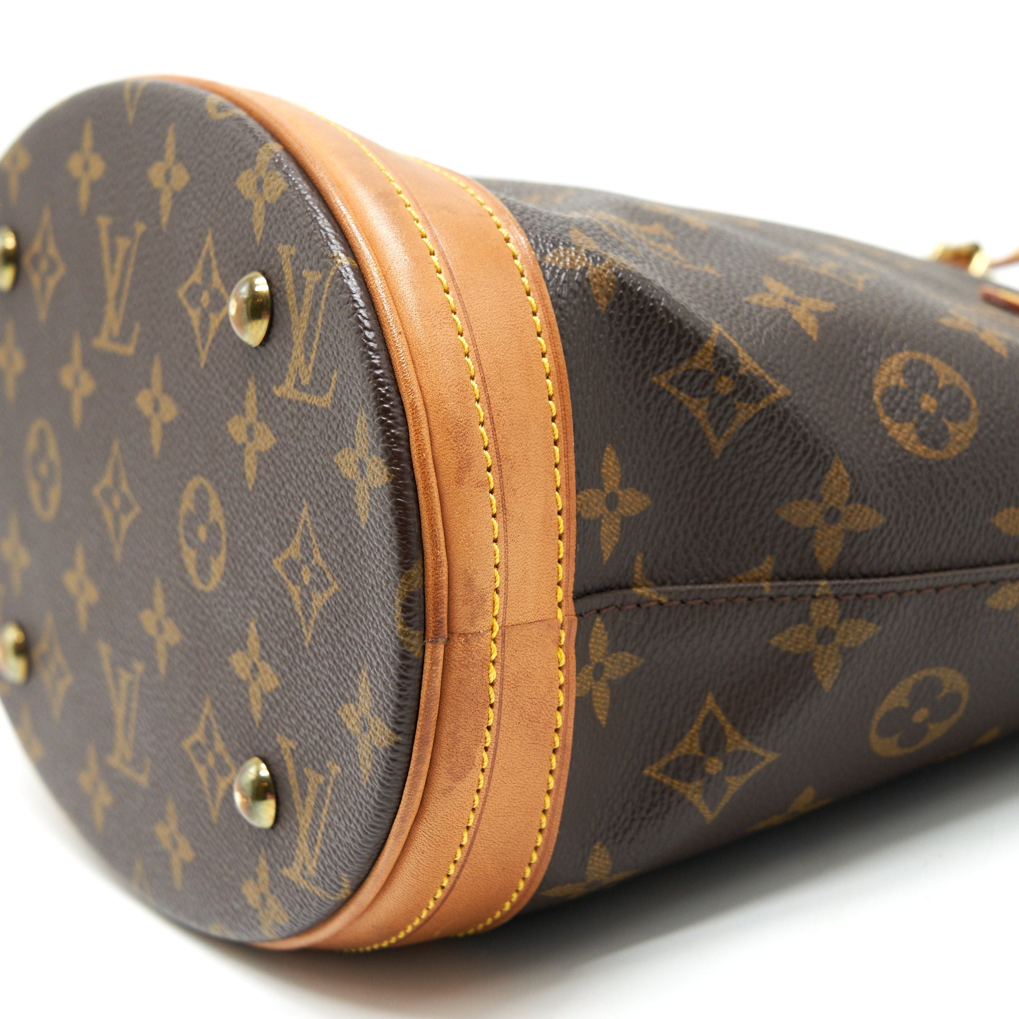LOUIS VUITTON BUCKET PM SHOULDER TOTE BAG MONOGRAM CANVAS
