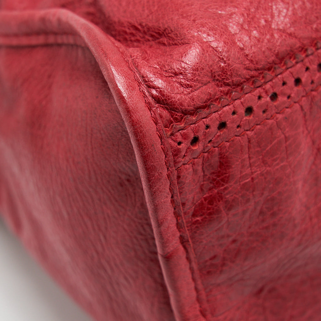 BALENCIAGA GIANT CITY BAG RED SHW