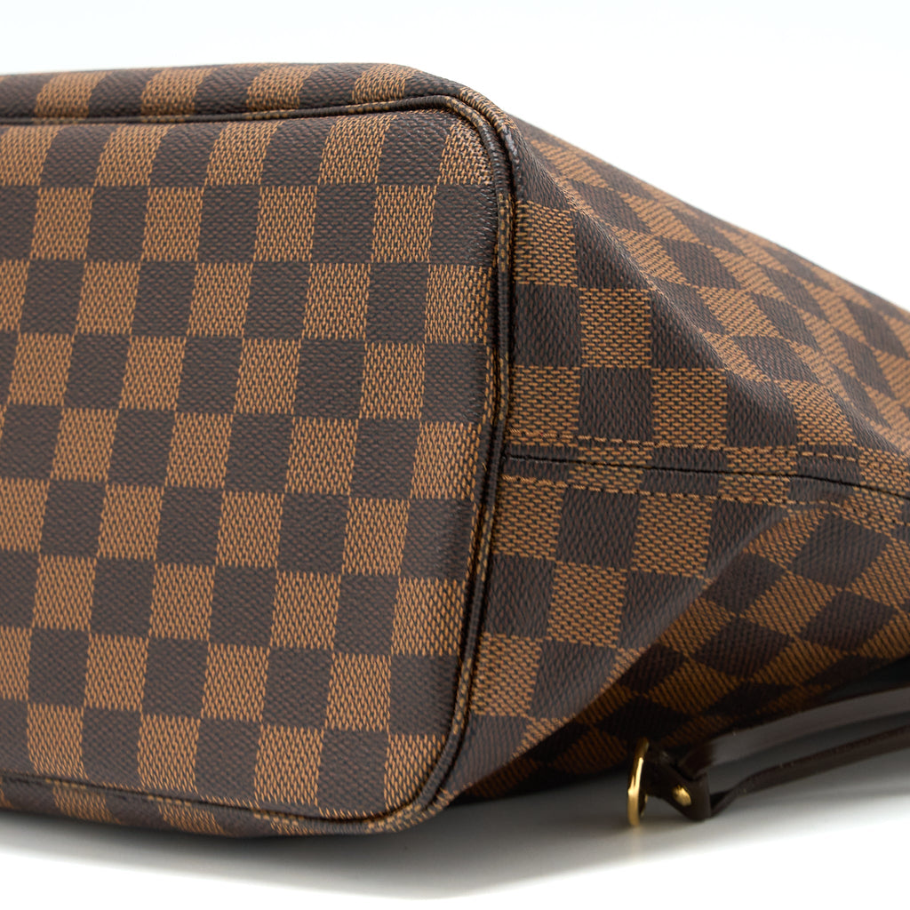 LOUIS VUITTON NEVERFULL MM DAMIER EBENE CANVAS GHW