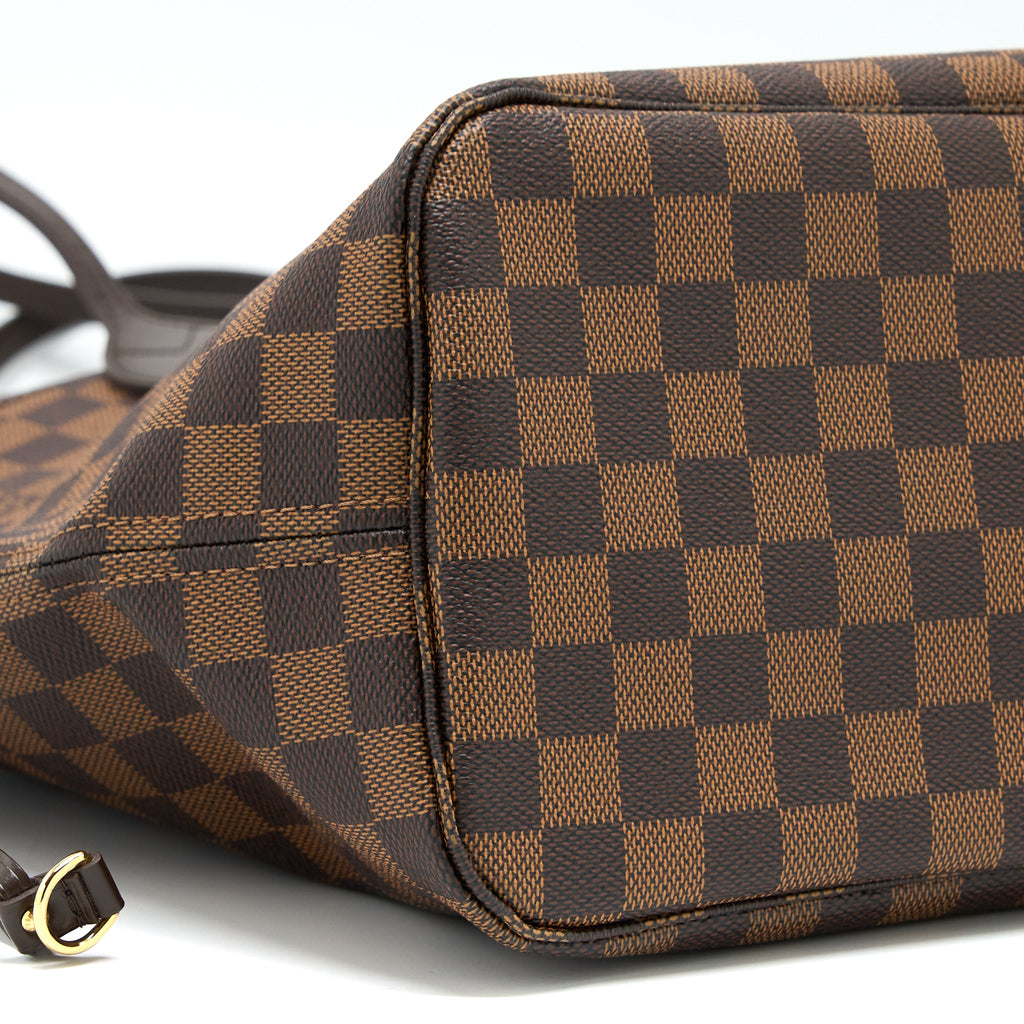 LOUIS VUITTON NEVERFULL MM DAMIER EBENE CANVAS GHW