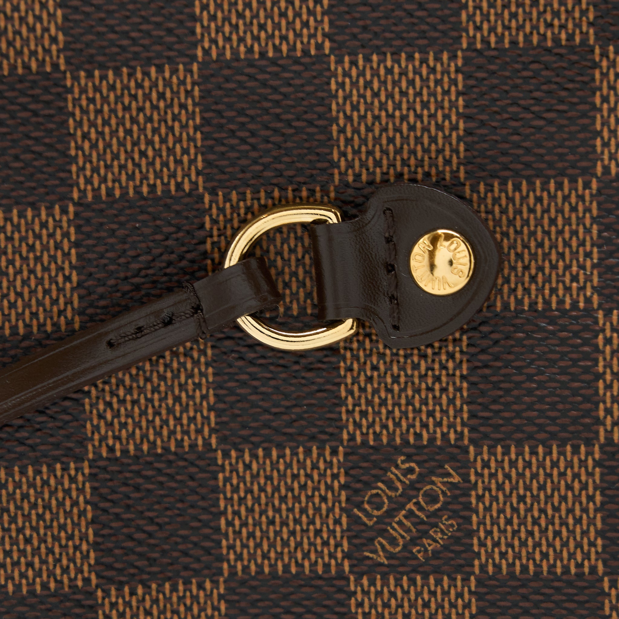 LOUIS VUITTON NEVERFULL MM DAMIER EBENE CANVAS GHW