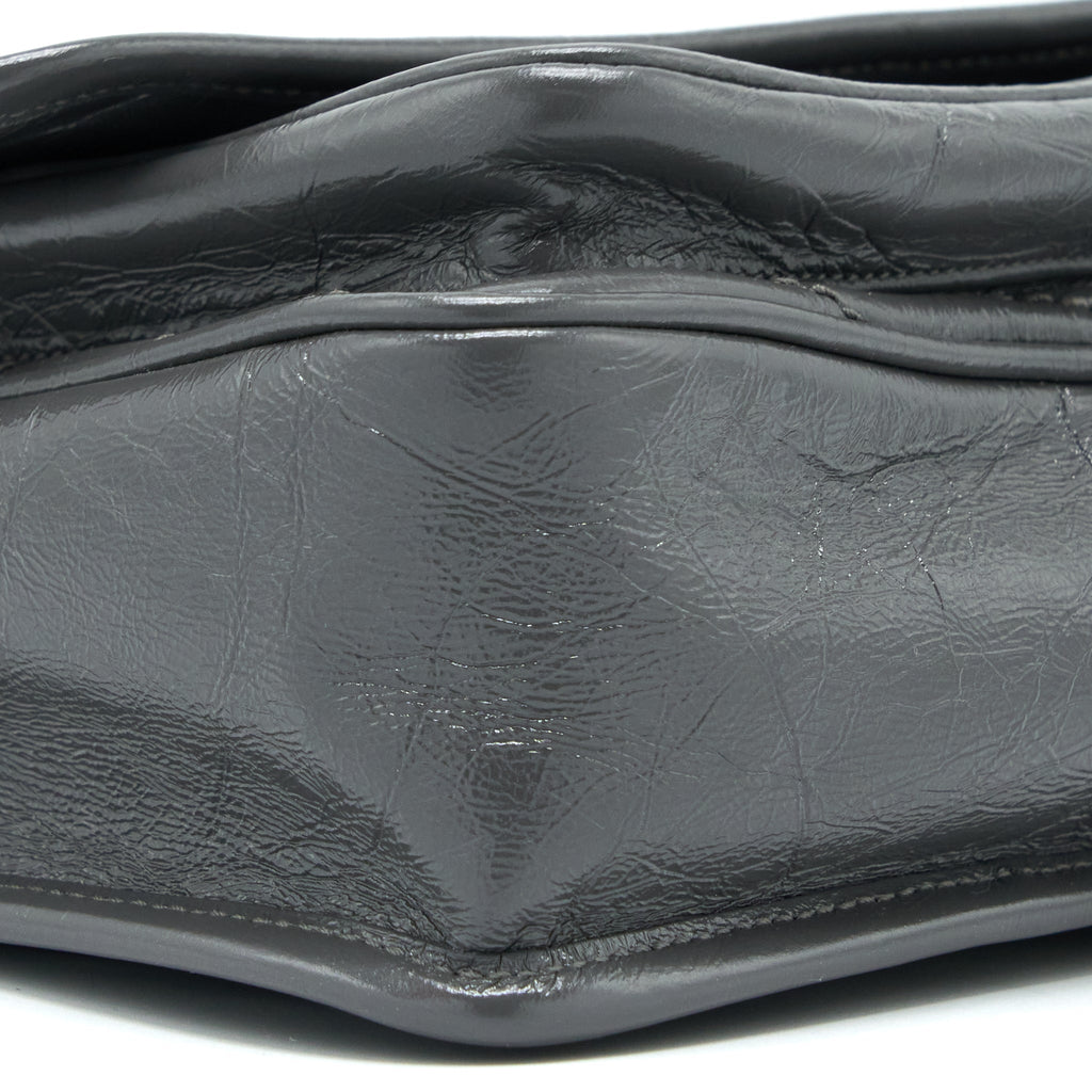 SAINT LAURENT/YSL NIKI BABY DARK GREY WITH GREY HARDWARE