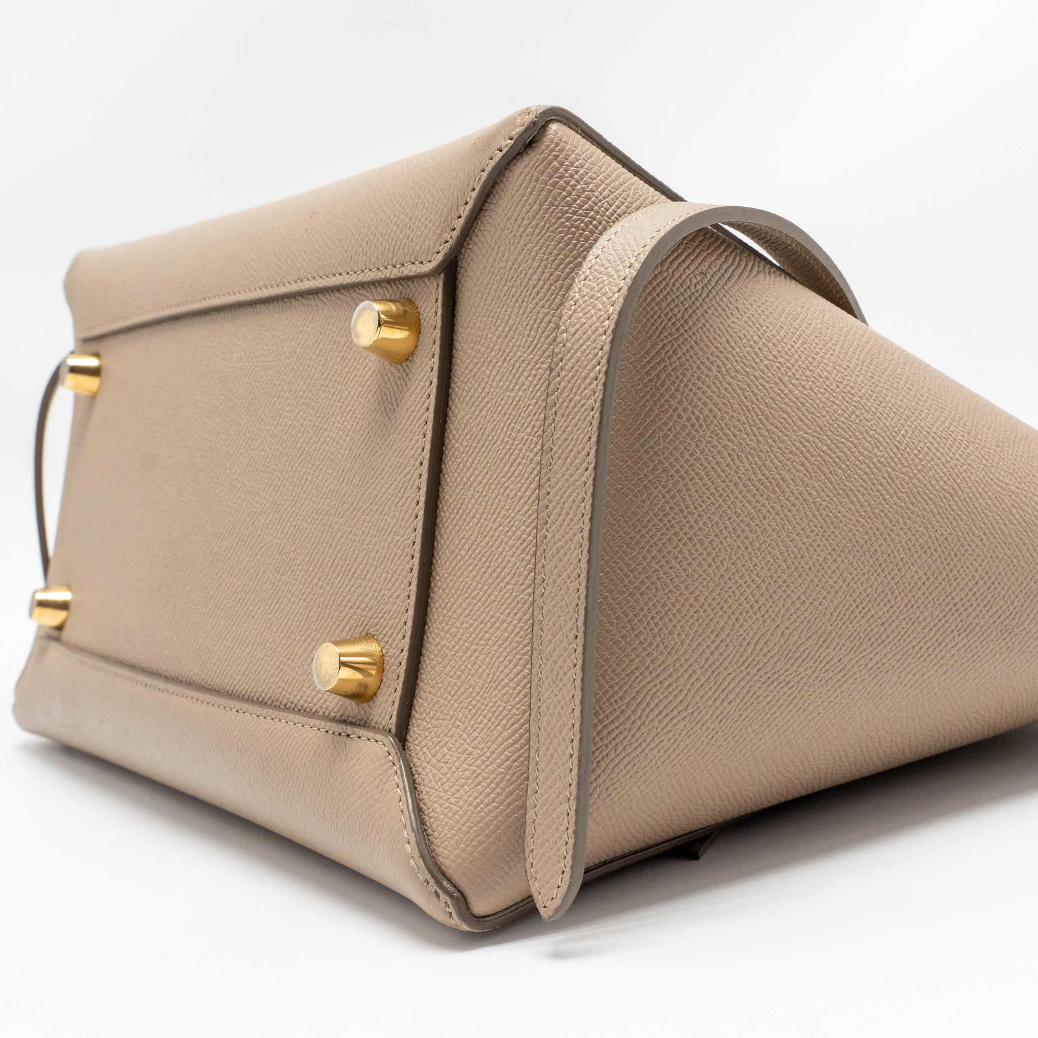 CELINE MINI BELT BAG CALFSKIN LIGHT TAUPE GHW