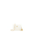 CHANEL 21B PEARL CRUSH MINI FLAP BAG WITH CHAIN/BELT BAG WHITE GHW