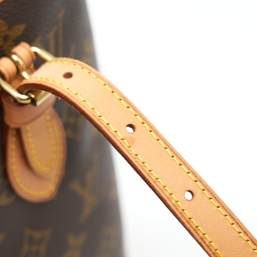 LOUIS VUITTON BUCKET PM SHOULDER TOTE BAG MONOGRAM CANVAS