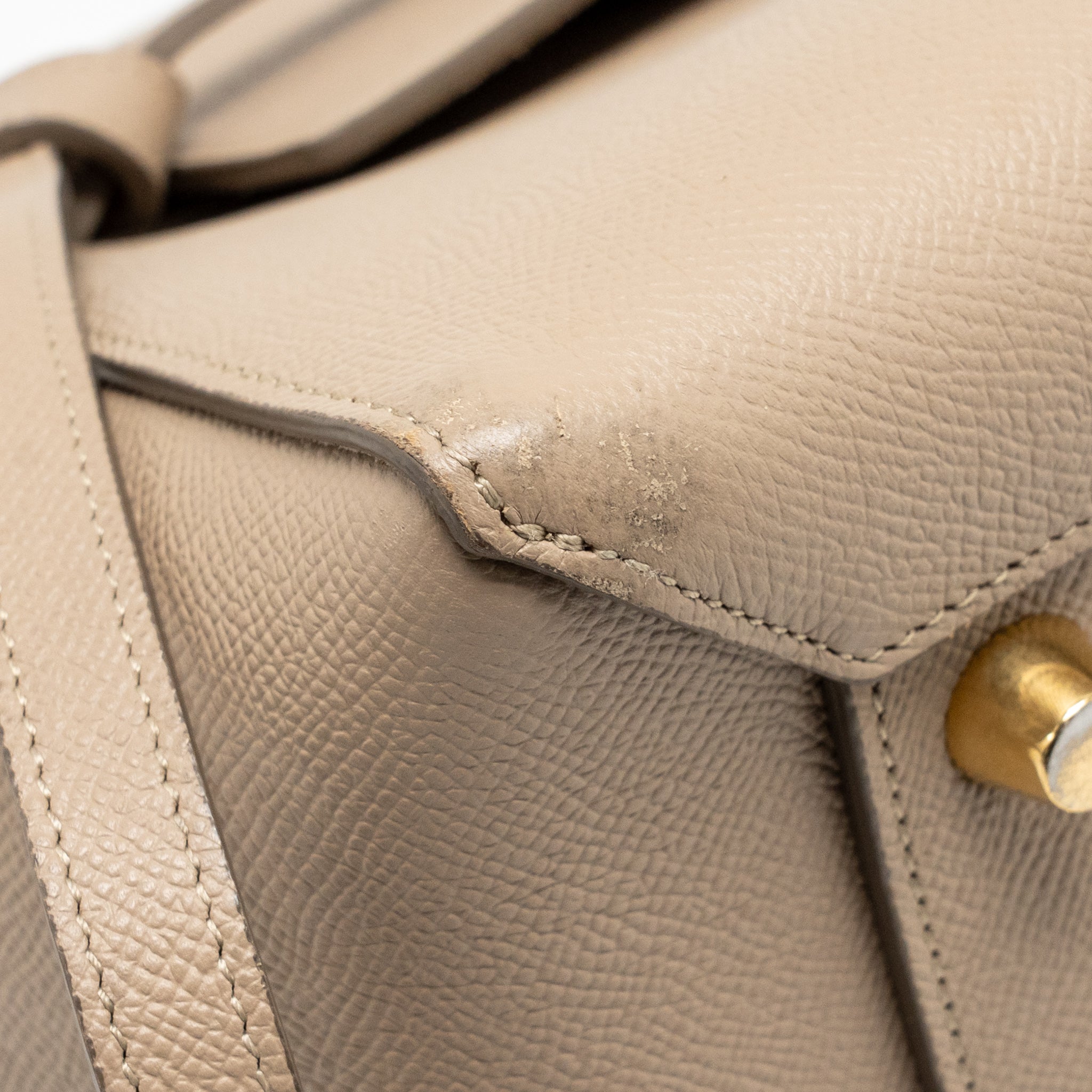 CELINE MINI BELT BAG CALFSKIN LIGHT TAUPE GHW