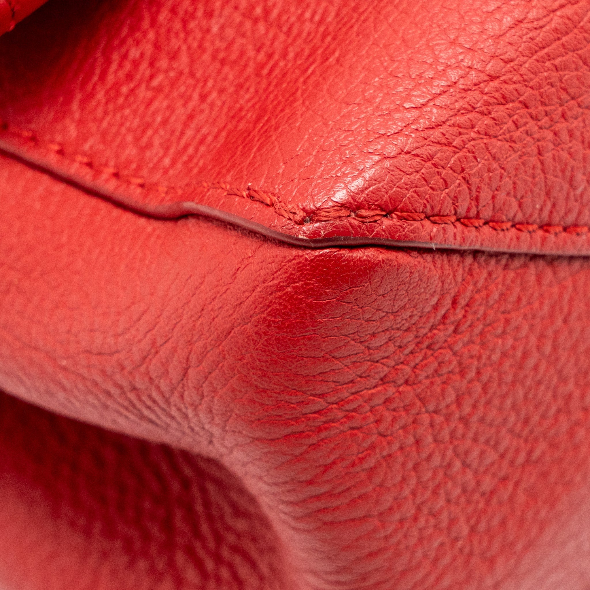 LOUIS VUITTON LOCKME BAG CALFSKIN RED SHW