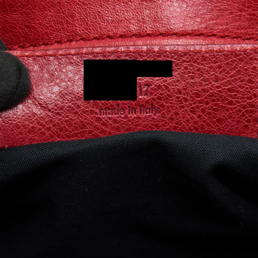 BALENCIAGA GIANT CITY BAG RED SHW