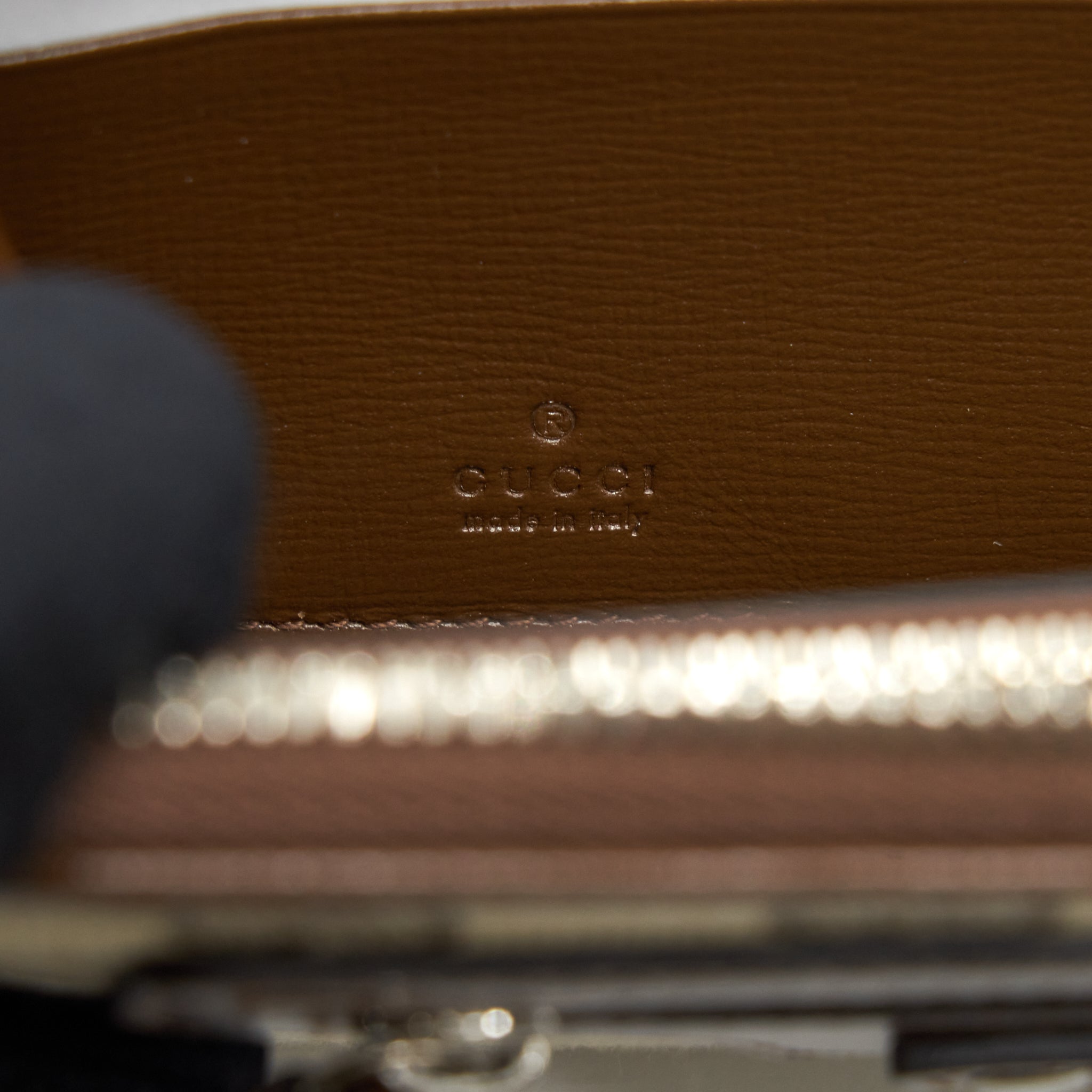 GUCCI X BALENCIAGA BROWN 2021 CLASSIC ZIP LONG WALLET SHW
