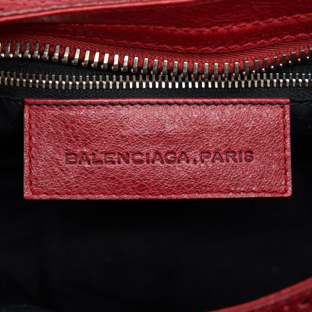 BALENCIAGA GIANT CITY BAG RED SHW