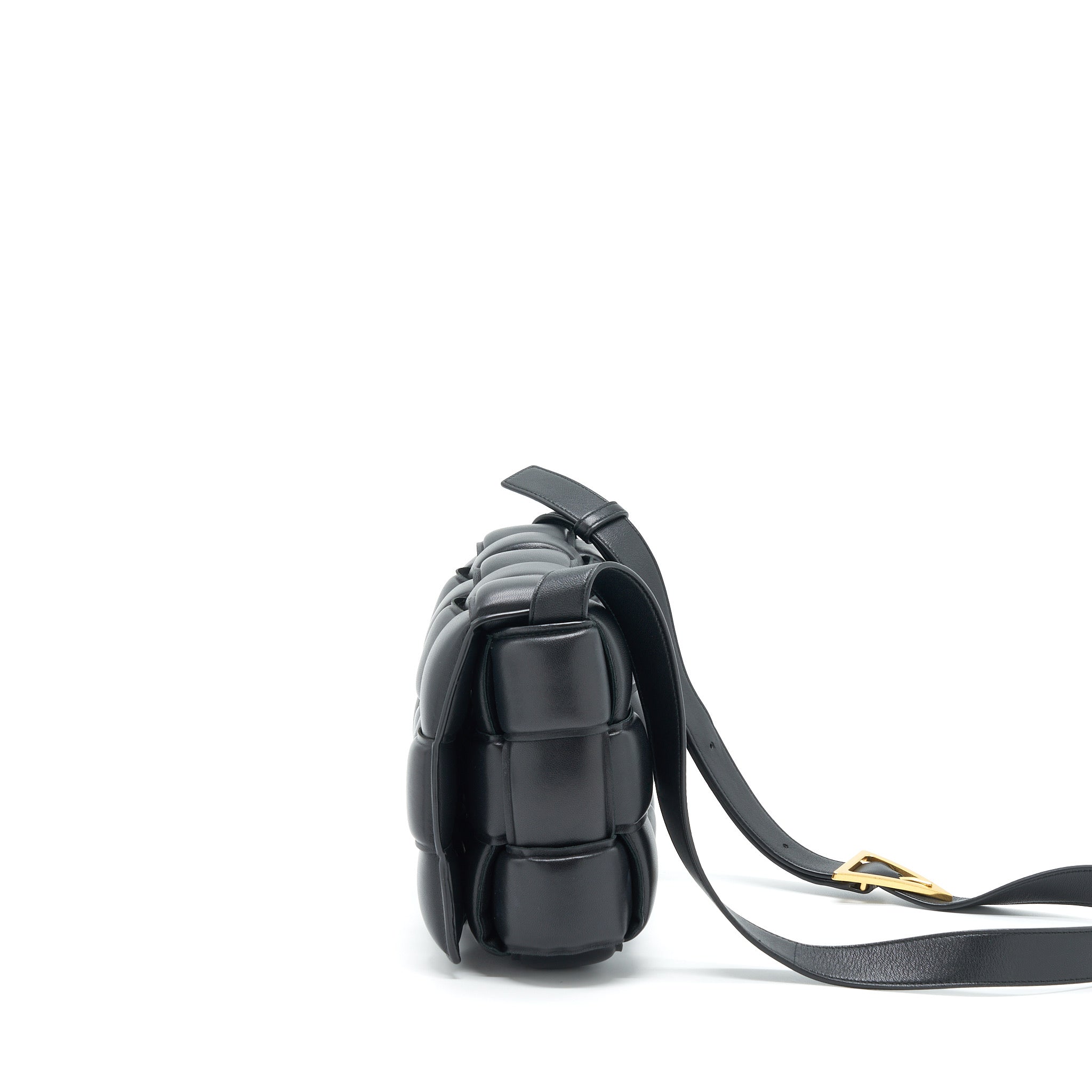 BOTTEGA VENETA PADDED CASSETTE BLACK GHW