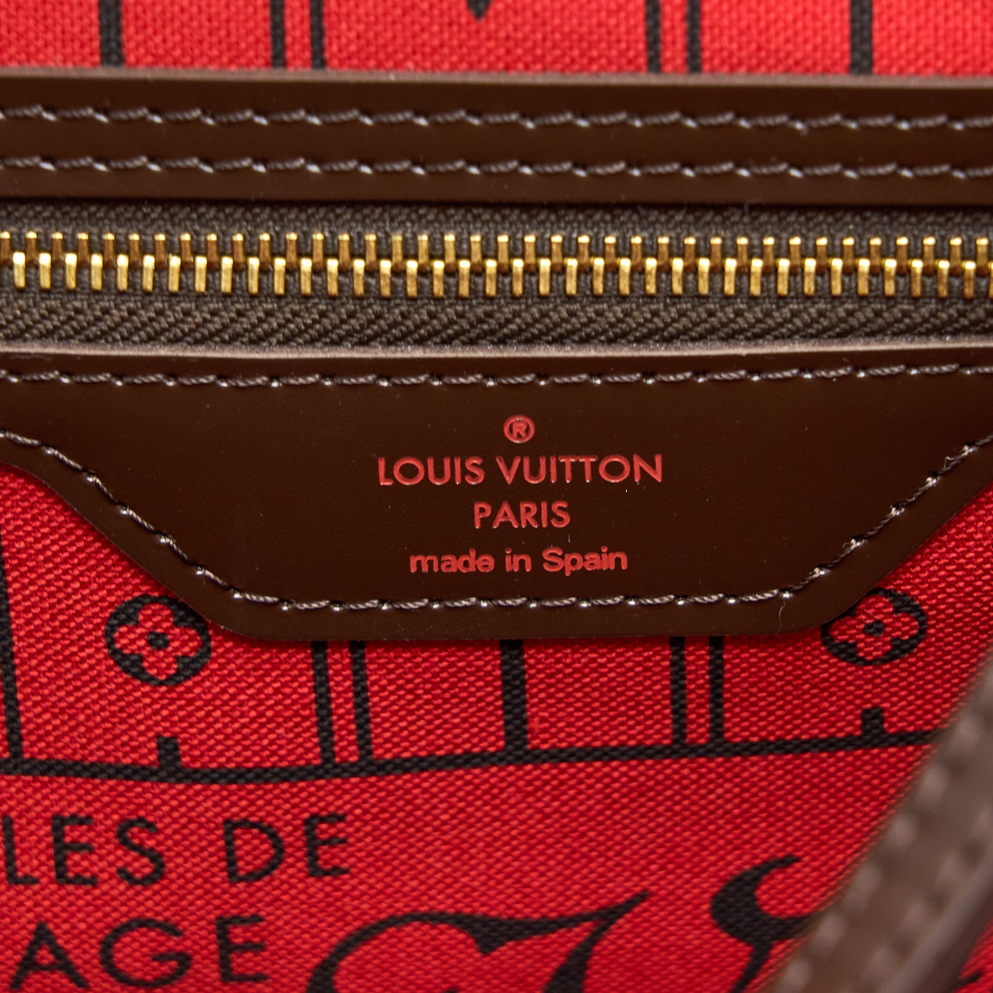 LOUIS VUITTON NEVERFULL MM DAMIER EBENE CANVAS GHW