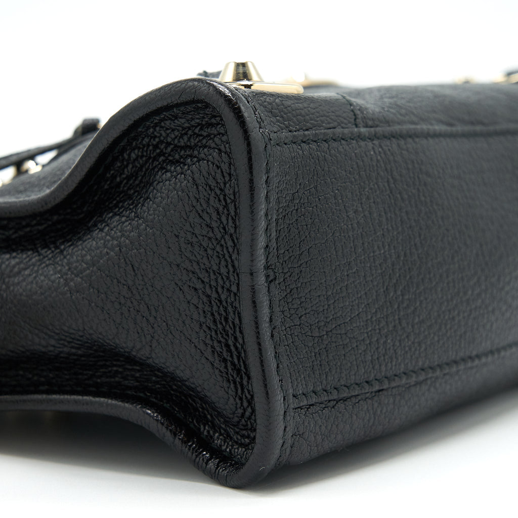 BALENCIAGA MINI CITY BAG BLACK GHW