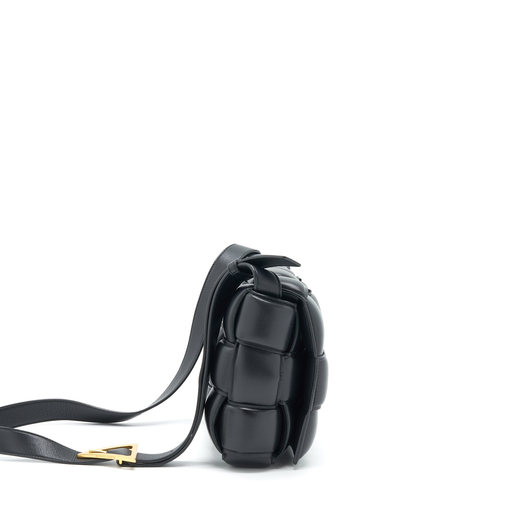 BOTTEGA VENETA PADDED CASSETTE BLACK GHW
