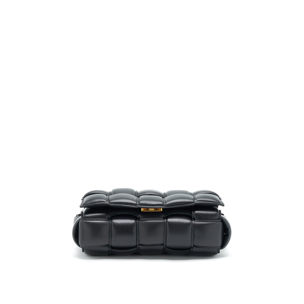 BOTTEGA VENETA PADDED CASSETTE BLACK GHW