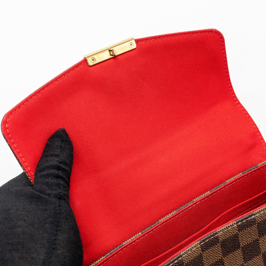 LOUIS VUITTON CROISETTE DAMIER EBENE GHW