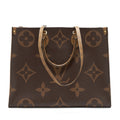LOUIS VUITTON ON THE GO GM MONOGRAM REVERSE CANVAS GHW
