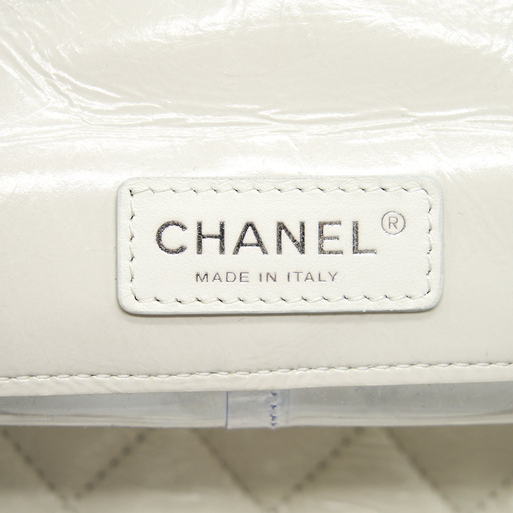 CHANEL PVC AQUARIUM BACKPACK AGED CALFSKIN WHITE SHW