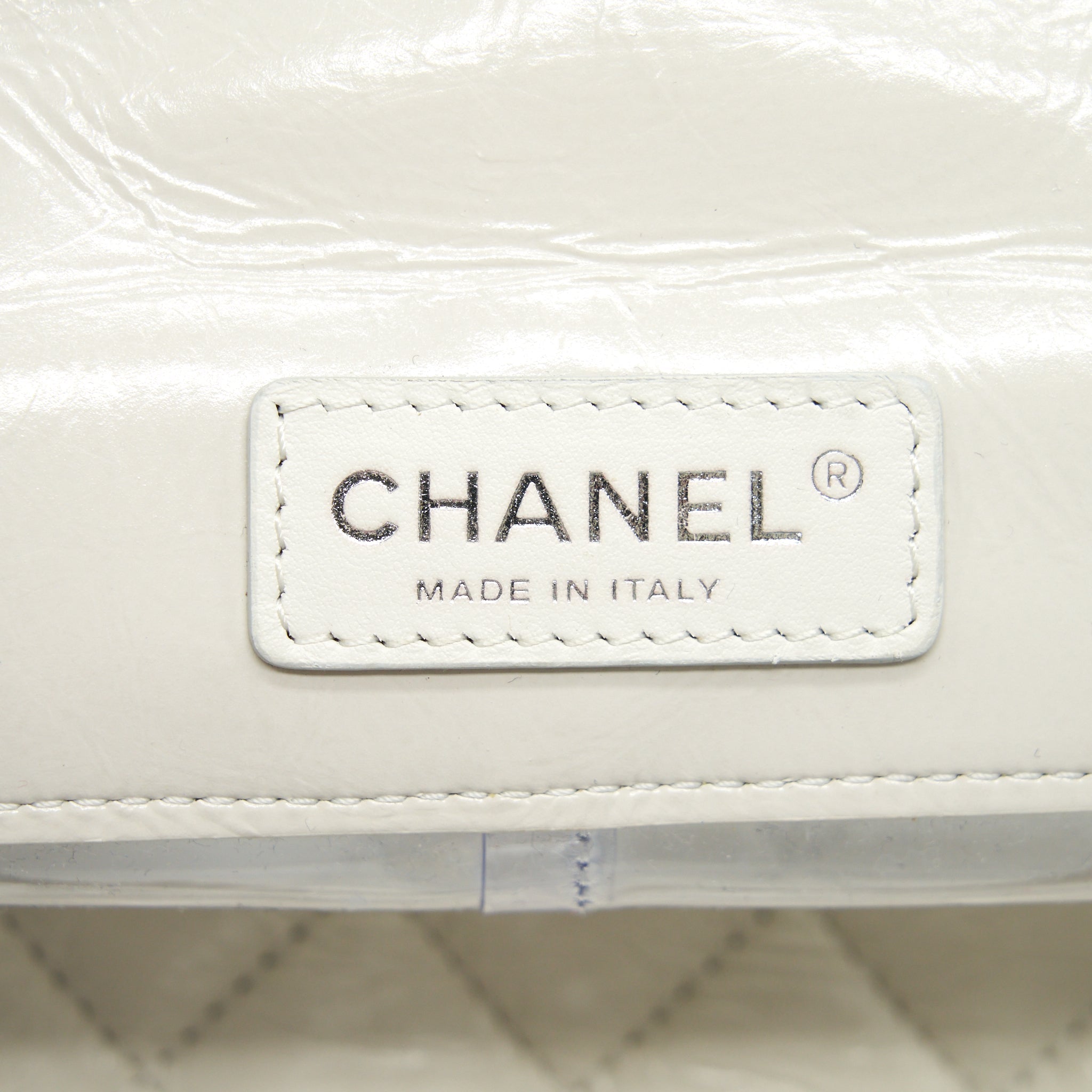 CHANEL PVC AQUARIUM BACKPACK AGED CALFSKIN WHITE SHW