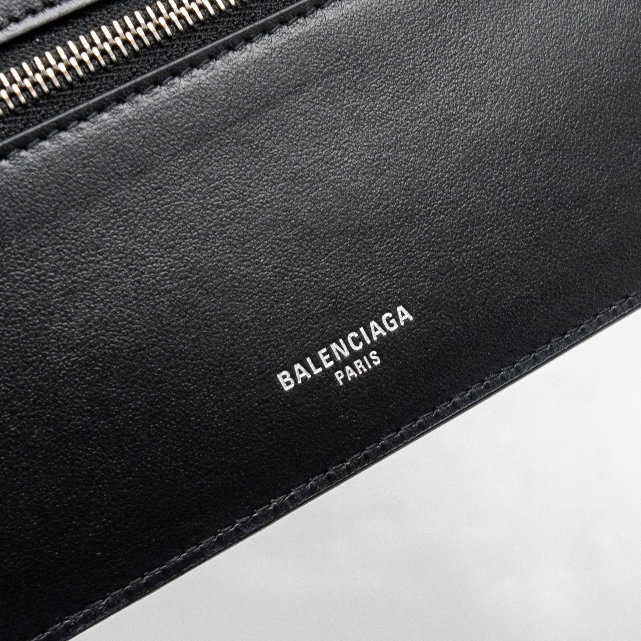 BALENCIAGA PASSPORT LONG WALLET 2 TICKETS CALFSKIN DARK RED